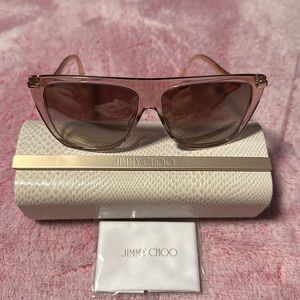 Jimmy Choo Sunglass SUVI Transparent Pink